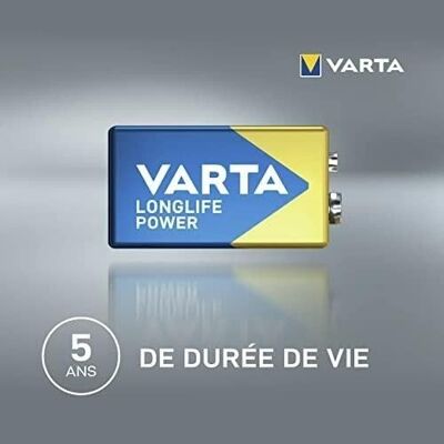 VARTA - BATTERIE LONGLIFE Power 9V 6LR61 Bx1