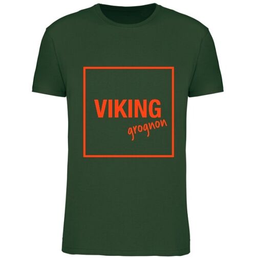 Tee-shirt vert forêt "VIKING GROGNON" 😝