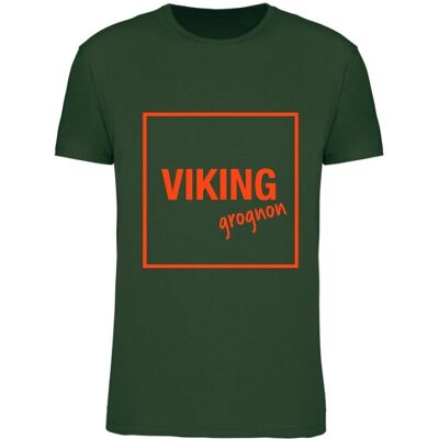 "VIKING GROGNON" forest green t-shirt 😝
