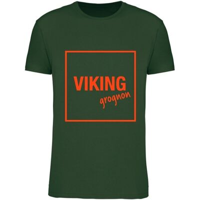 Tee-shirt vert forêt "VIKING GROGNON" 😝
