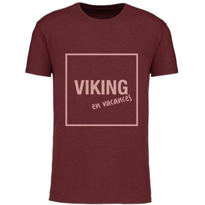 Camiseta burdeos "VIKING ON VACATION" 🥰