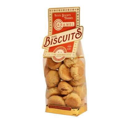 Sachets of biscuits filled with caramel 200gr