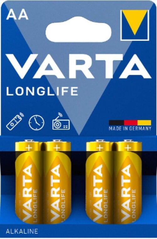 Buy wholesale VARTA - BATTERIES LONGLIFE AA Bx4