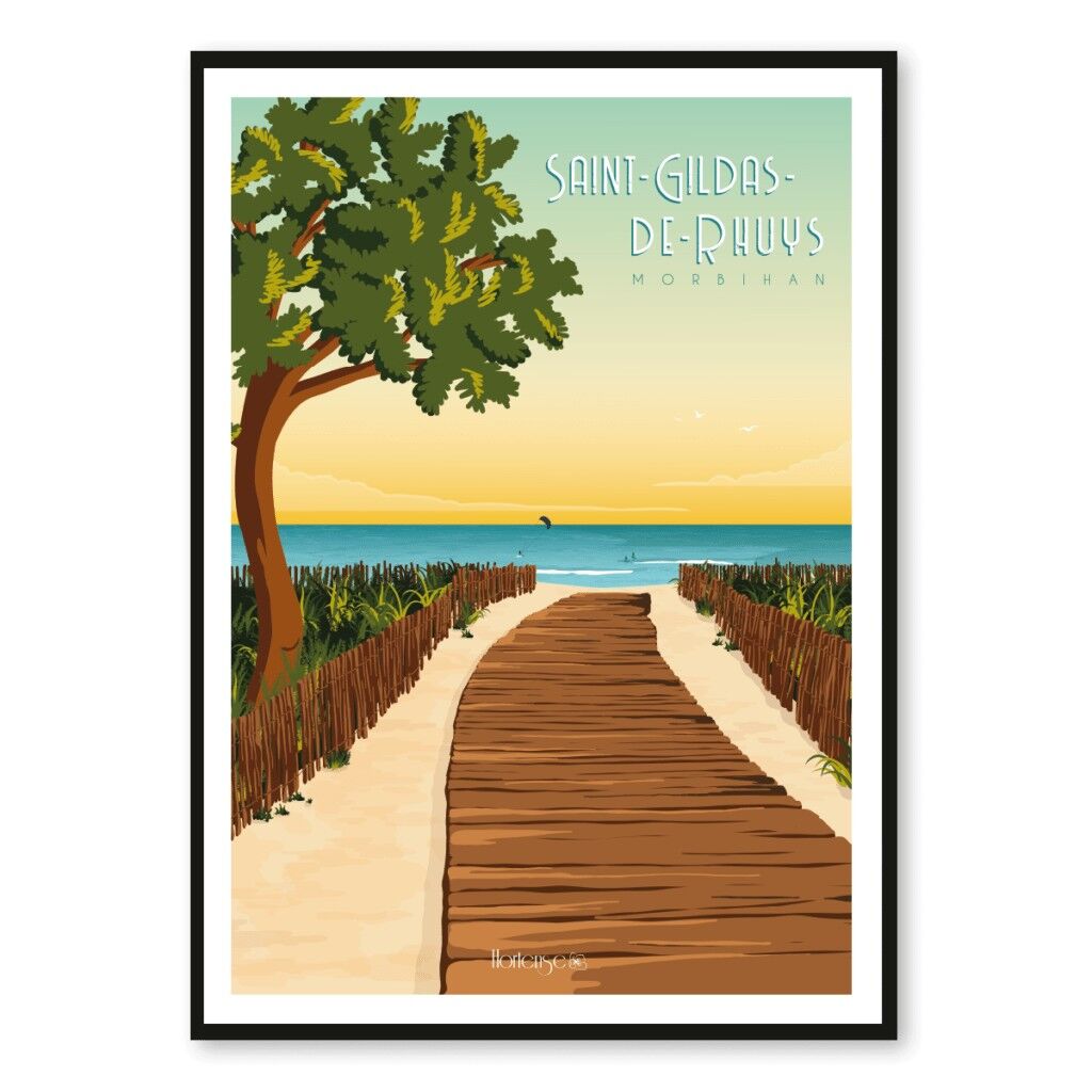 Poster Saint-Gildas-de-Rhuys - Morbihan