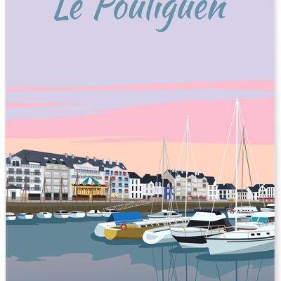 Illustratives Plakat der Stadt Le Pouliguen