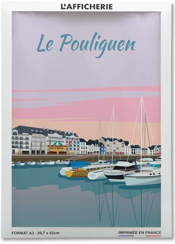Affiche illustration de la ville Le Pouliguen 2