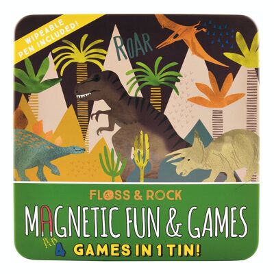 SET OF 4 MAGNETIC DINO GAMES