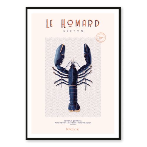 Affiche Homard Breton