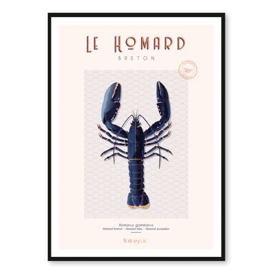 Affiche Homard Breton