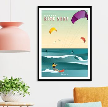 Affiche Breizh - Kite Surf 2