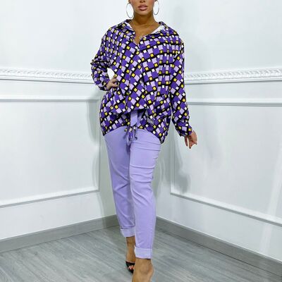 Camicia fantasia geometrica
