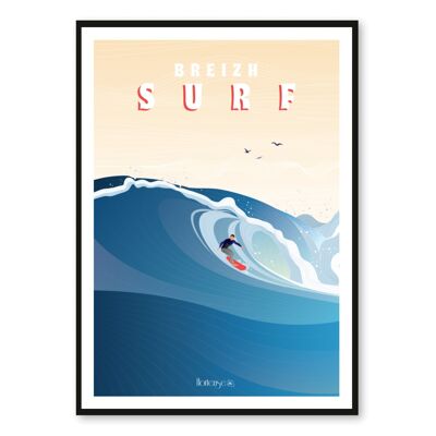 Breizh Poster - Surfen