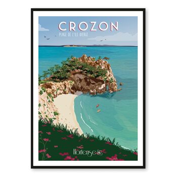Affiche Crozon - Plage de l'Île Vierge 1