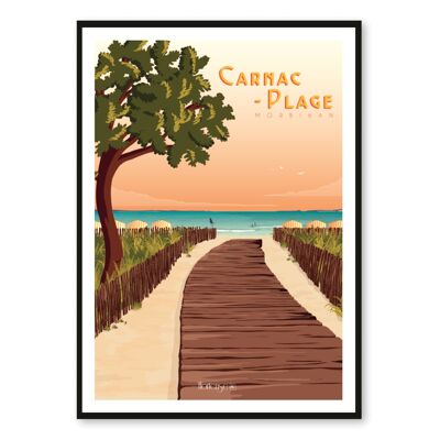 Carnac-Plage-Plakat - Morbihan