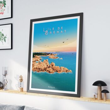 Affiche L'Île de Bréhat - Le Phare du Paon 2