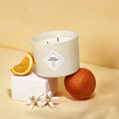 Bougie parfumée format généreux - Fleur d'Oranger 350g