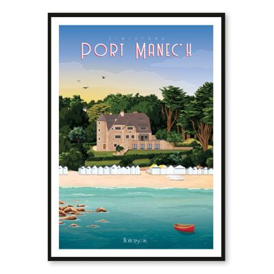 Affiche Port Manec'h - Finistère