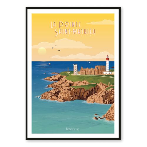 Affiche La Pointe Saint-Mathieu - Finistère