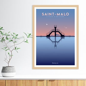 Affiche Saint-Malo - La Piscine de Bon Secours 2