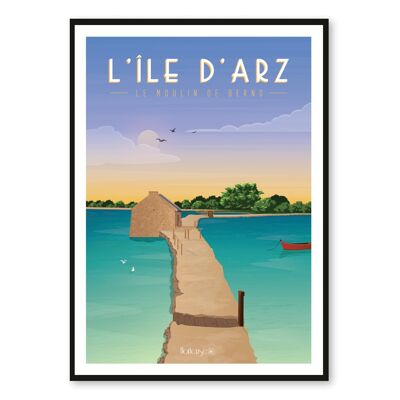 Île d'Arz poster - Le Moulin de Berno