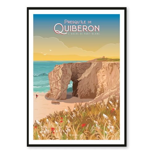 Affiche Presqu'Île de Quiberon - L'arche de Port-Blanc