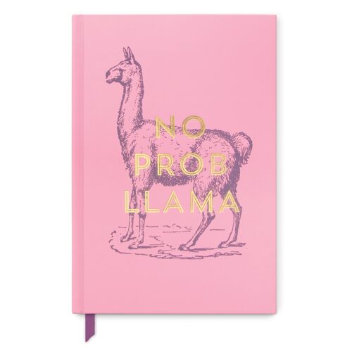 Vintage Sass Hardcover Journal - No Prob Llama