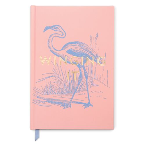 Vintage Sass Hardcover Journal - Winging It