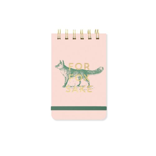 Vintage Sass Twin Wire Notepad - For Fox Sake