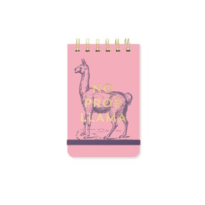 Vintage Sass Twin Wire Notepad - No Prob Lama