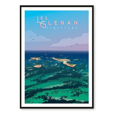 Les Glénan poster - Finistère