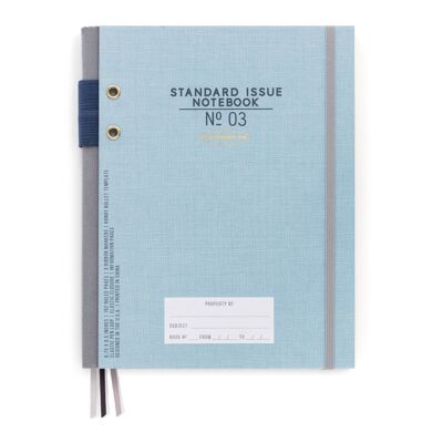 Agenda con copertina rigida numero 03 standard - blu