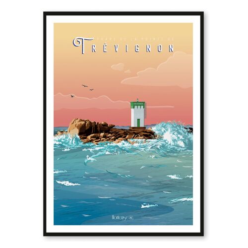 Affiche le Phare de la Pointe de Trévignon - Trégunc