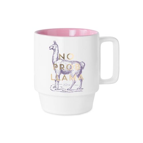 Vintage Sass Ceramic Mug (355 ml) - No Prob Llama