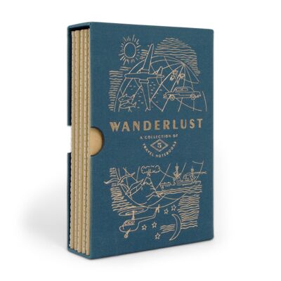 Cuadernos de viaje - Wanderlust (juego de 5)