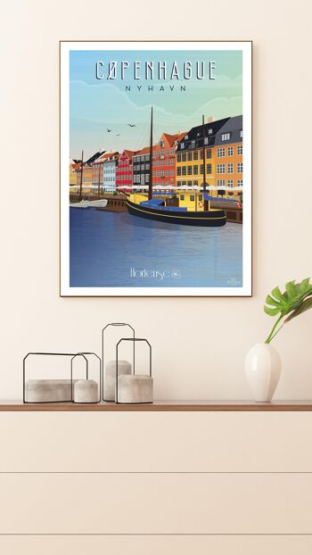 Affiche Copenhague-Nyhavn - Danemark 2