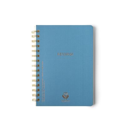 Crest Kraft Twin Wire Notebook (A5) - Classic Blue