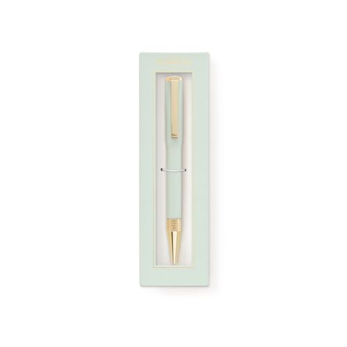 Boxed Colour Block Pen - Mint