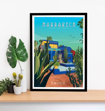 Affiche Marrakech-Jardin Majorelle - Maroc 2