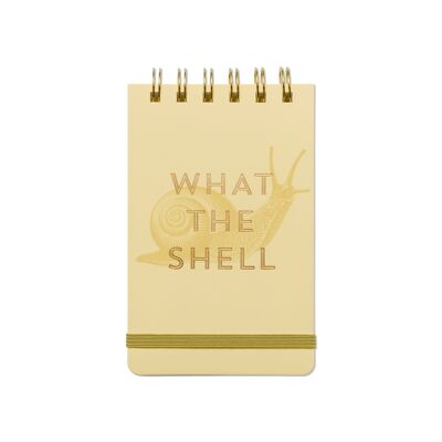 Vintage Sass Twin Wire Notepad - What The Shell