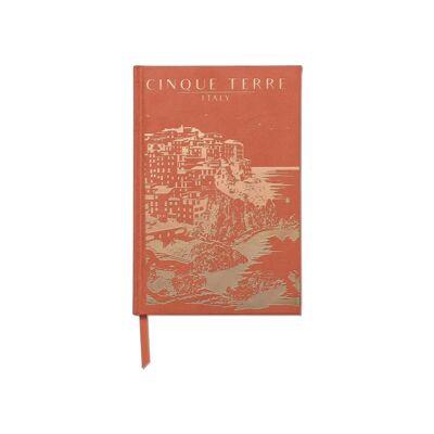 Diario con copertina rigida in camoscio - Cinque Terre