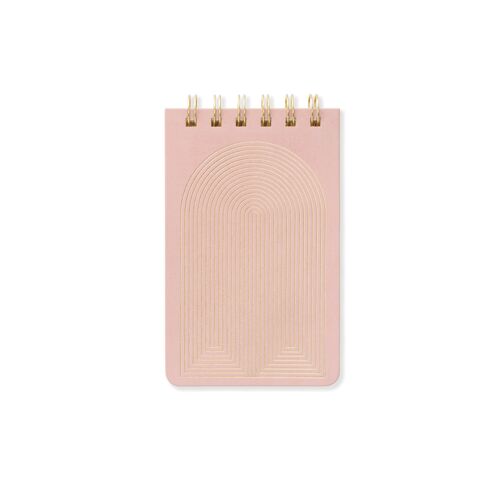 Twin Wire Bookcloth Notepad - Radiant Rainbow
