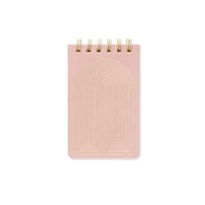 Twin Wire Bookcloth Notepad - Radiant Rainbow