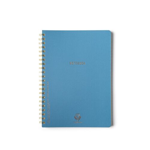 Crest Kraft Twin Wire Notebook (A4) - Classic Blue