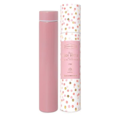 Slim Flask Bottle - Confetti Pink