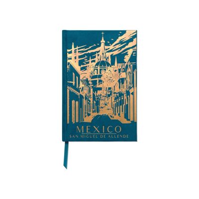 Carnet cartonné en suédine - Mexique