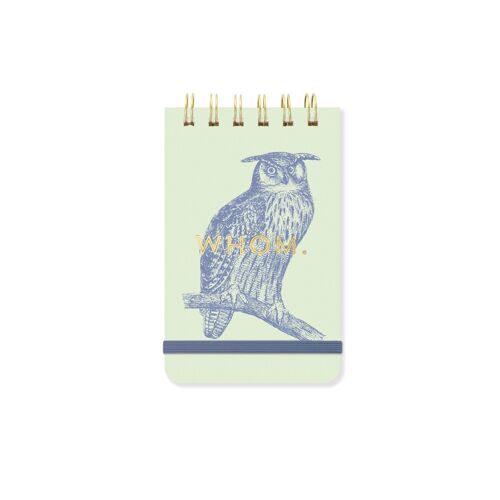 Vintage Sass Twin Wire Notepad - Whom