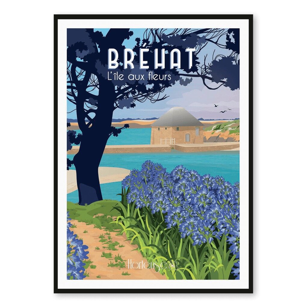 Bréhat Poster - Blumeninsel