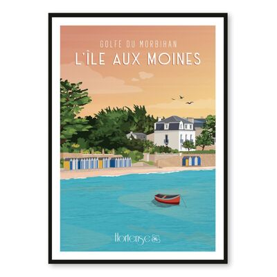 Poster Ile aux Moines - Golf von Morbihan