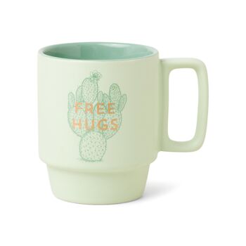 Tasse en céramique Vintage Sass (355 ml) - Free Hugs