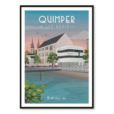 Poster Quimper - Die Kais